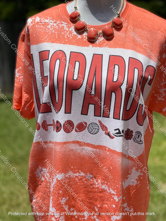 Bleached Leopards sports shirt