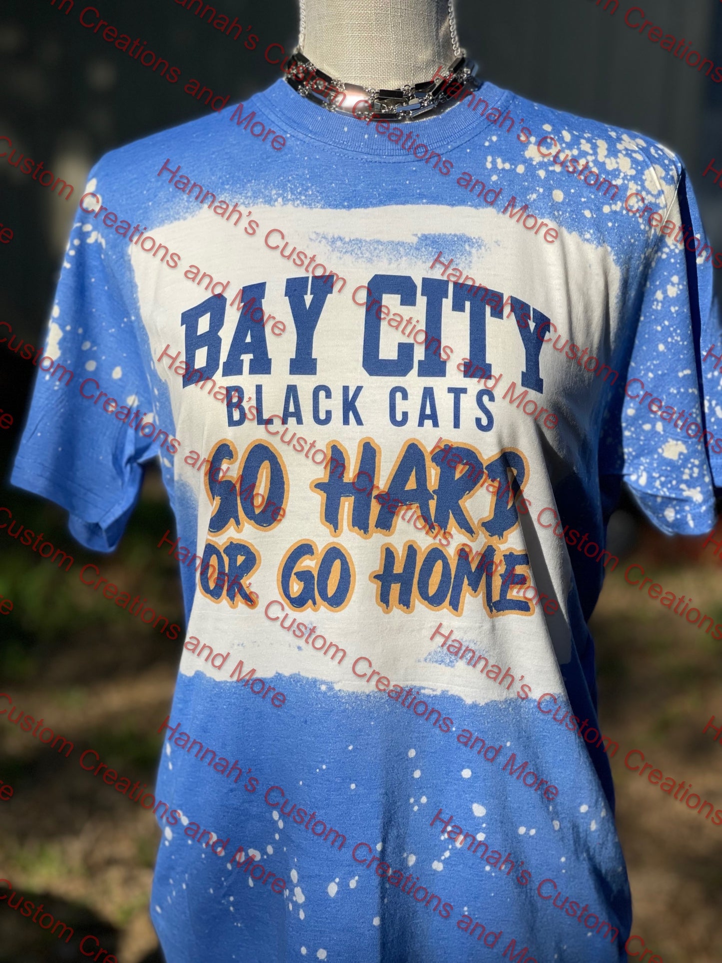 Bleached Go hard or go home blackcat shirt